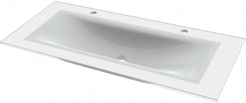 Tiger Items Wastafel 105cm Glanzend wit 105.4x12.6x45.4cm 593800141