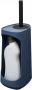 Tiger Tess toiletborstelhouder met vrijstaande opbergfunctie en flexibele borstel 45 4 x 18 7 x 14 5 cm blauw zwart - Thumbnail 2
