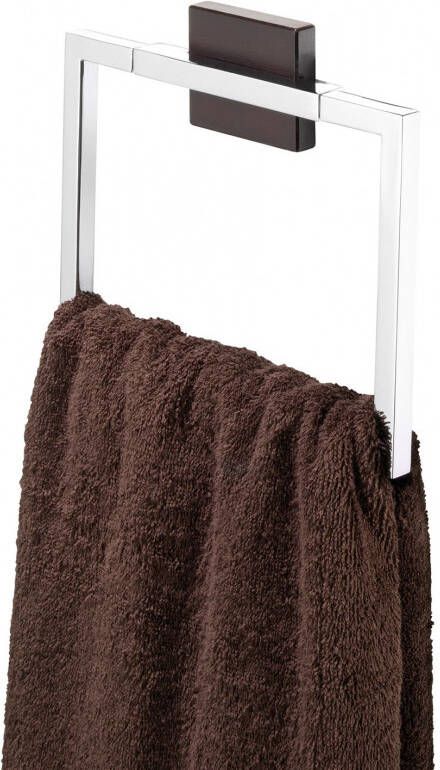 Tiger Zenna Handdoekring Chroom Wengé 20x17.2x2.4cm 351438346 - Foto 1