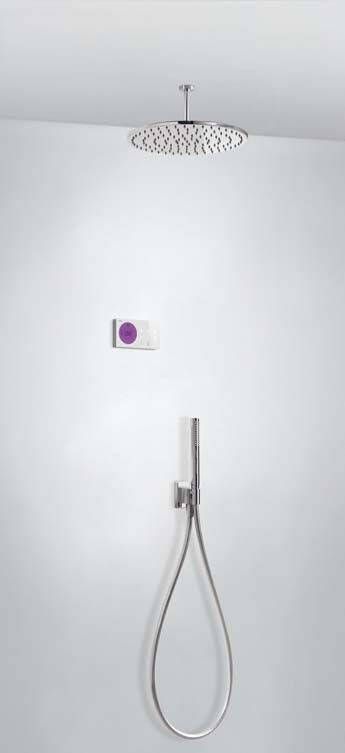 Tres Regendouche set electronisch Shower technology | Inbouw | Thermostaatkraan | 2-weg | Rond | Chroom - Foto 2