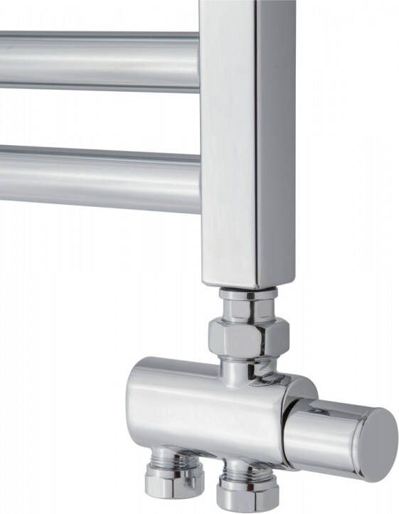 TVS Design Valves 160 onderblok recht chroom