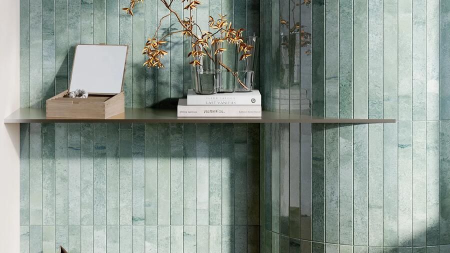 Valence Vista wandtegel florida 4.5x45cm lichtgroen