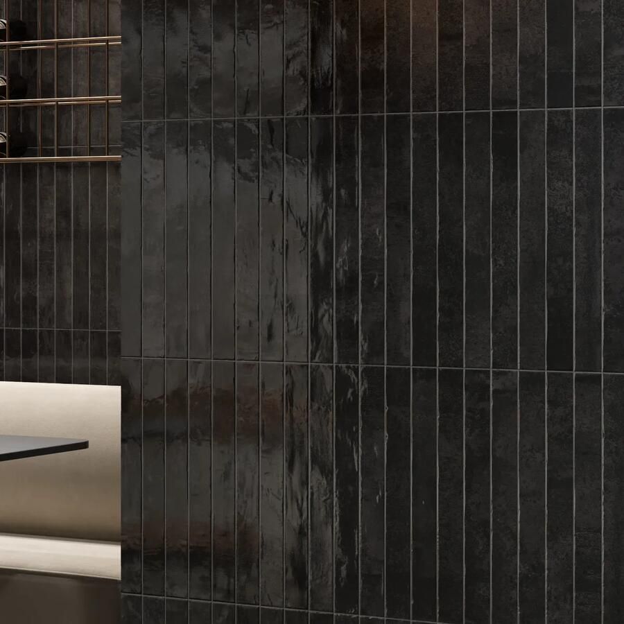 Valence Vista wandtegel texas 4.5x45cm zwart