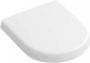 VILLEROY&BOCH Villeroy&amp Boch Subway 2.0 compact project closetzitting met deksel en RVS scharnieren. Kleur wit. - Thumbnail 2