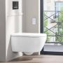 VILLEROY&BOCH Villeroy&amp Boch ViClean I 100 combipack douche wc directflush met afstandsbediening en bevestigingsset wit ceramicplus - Thumbnail 2