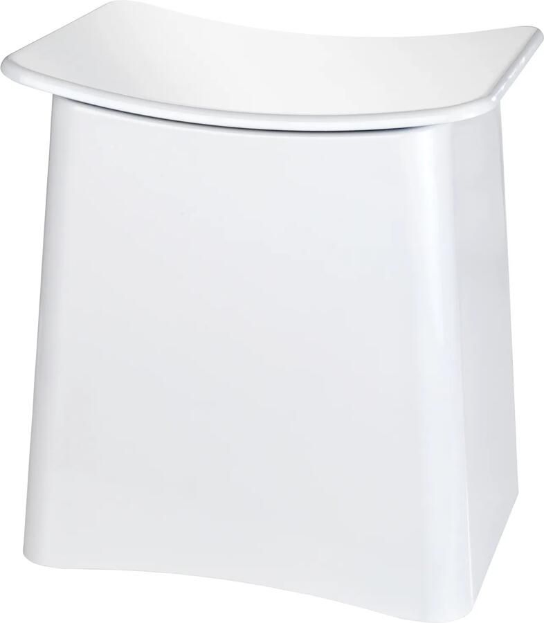 Wenko SCHADEMODEL: Wing badzitje wasmand 33 liter wit