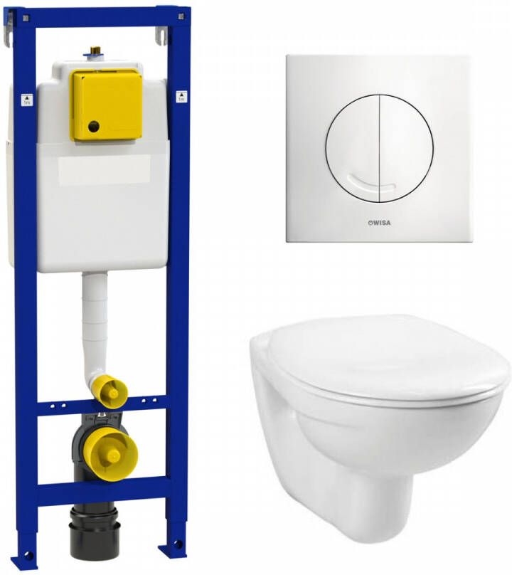 Wisa XS toiletset met Plieger Basic toilet en standaard zitting
