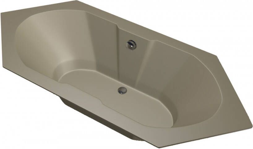 Xenz Antilla 190x80x45cm met poten zonder afvoer Acryl Klei Mat 6818-07