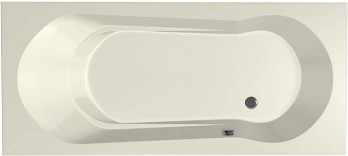 Xenz Ligbad Inbouw Barbados Rechthoek 1-2 Persoons Duobad 90x180x48cm Acryl Pergamon Hoogglans met Poten