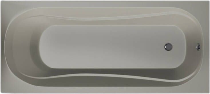 Xenz Bonaire ligbad 180x80x44cm met poten zonder afvoer Acryl Cement Mat 6803-06