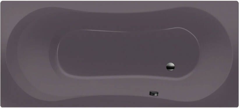 Xenz Ligbad Inbouw Dominica Rechthoek 1-2 Persoons Duobad 75x170x44cm Acryl Antraciet Mat met Poten