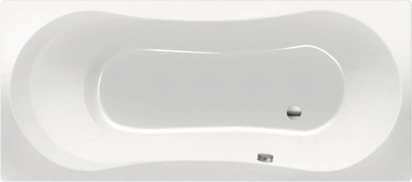 Xenz Ligbad Inbouw Dominica Rechthoek 1-2 Persoons Duobad 75x170x44cm Acryl Wit Hoogglans met Poten