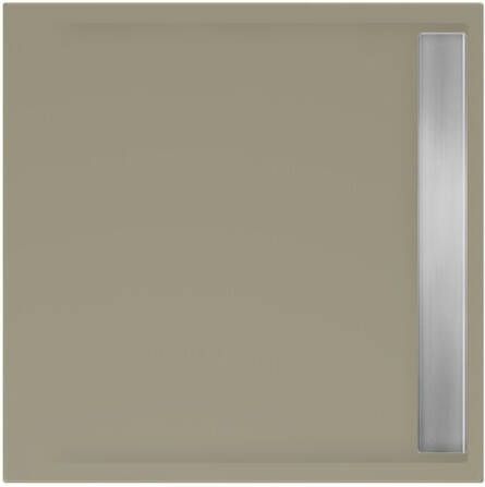 Xenz easy tray douchevloer 100x100x5cm rechthoek acryl klei 6950-07