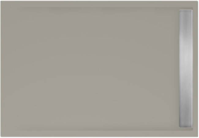 Xenz Douchevloer Easy Tray | 120x100 cm | Incl.Gootcover en Afvoersifon | Acryl | Rechthoek | Cement mat - Foto 2