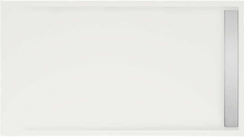 Xenz Douchevloer Easy Tray | 150x90 cm | Incl.Gootcover en Afvoersifon | Acryl | Rechthoek | Wit mat