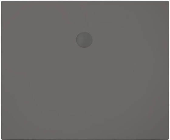 Xenz Douchevloer Flat | 120x100 cm | Incl.Afvoersifon-Chroom | Acryl | Rechthoekig | Antraciet mat