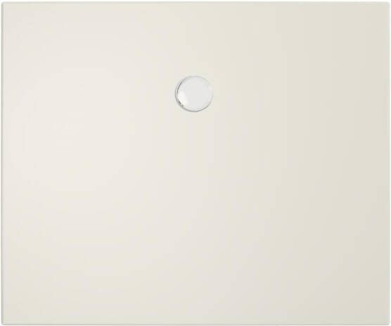 Xenz Douchevloer Flat | 120x100 cm | Incl.Afvoersifon-Chroom | Acryl | Rechthoekig | Pergamon glans