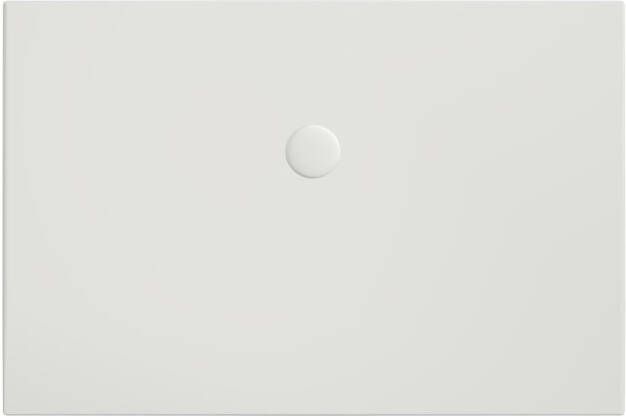 Xenz Douchevloer Flat | 120x80 cm | Incl.Afvoersifon-Chroom | Acryl | Rechthoekig | Wit mat