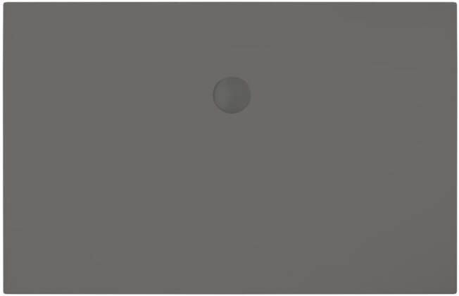 Xenz Douchevloer Flat | 140x90 cm | Incl.Afvoersifon-Chroom | Acryl | Rechthoekig | Antraciet mat