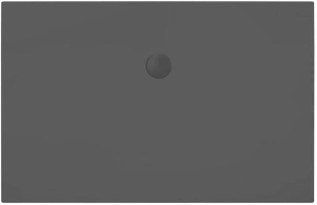 Xenz Douchevloer Flat | 140x90 cm | Incl.Afvoersifon-Chroom | Acryl | Rechthoekig | Zwart mat