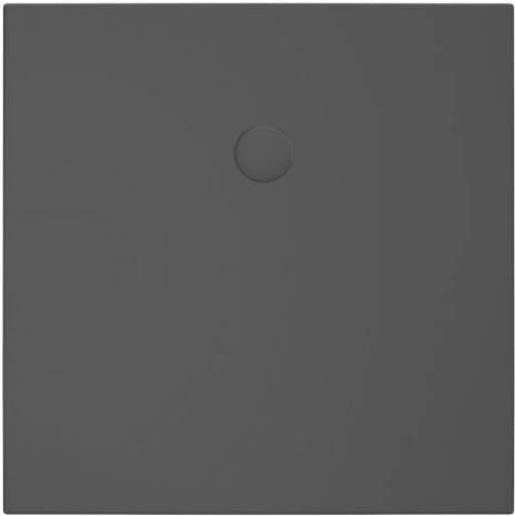 Xenz Flat Plus vierkante douchevloer acryl 100x100cm zwart mat