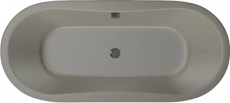 Xenz Ligbad Inbouw Gomera Ovaal 1-2 Persoons Duobad 80x180x49cm Acryl Cement Mat met Poten