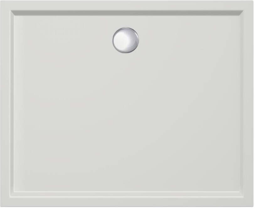 Xenz Douchebak Mariana | 110x90x4 cm | Incl.Afvoersifon-Chroom | Acryl | Rechthoekig | Wit mat - Foto 2