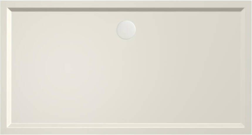 Xenz Douchebak Mariana | 150x80x4 cm | Incl.Afvoersifon-Chroom | Acryl | Rechthoekig | Pergamon glans