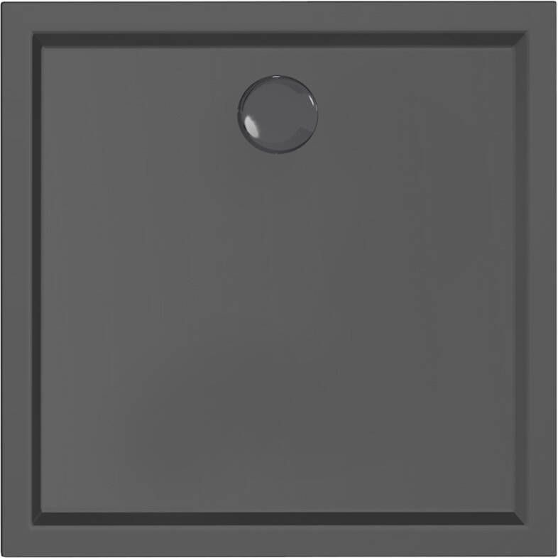 Xenz Mariana Plus vierkante douchebak acryl 100x100cm zwart mat