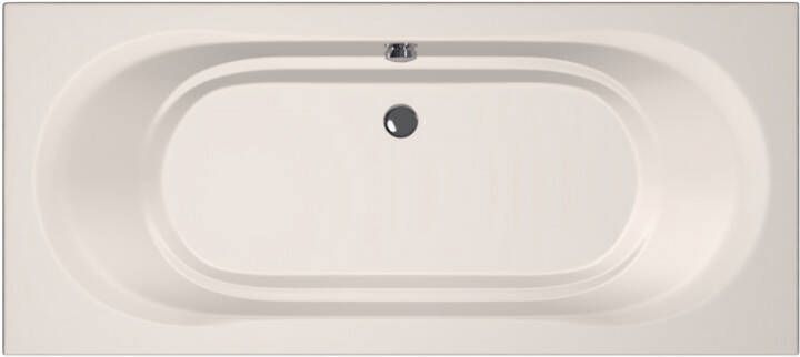 Xenz Ligbad Inbouw Martinique Rechthoek 1-2 Persoons Duobad 80x180x44cm Acryl Creme Mat met Poten