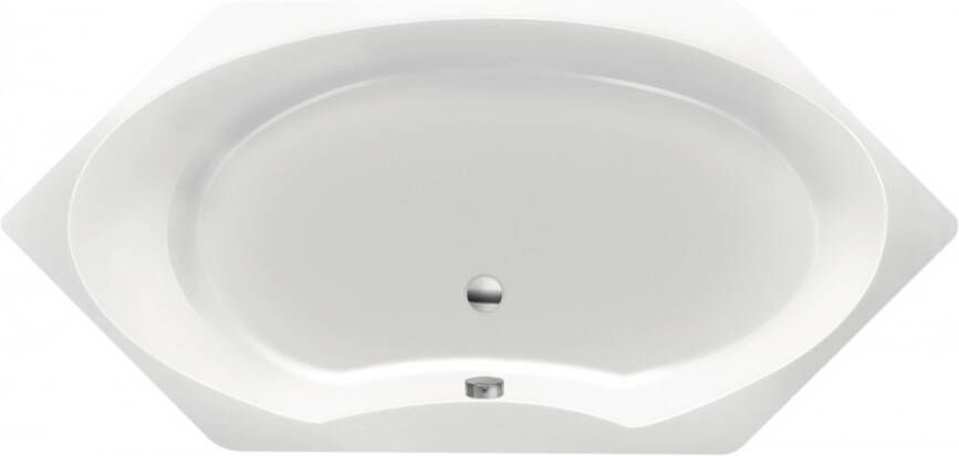 Xenz Ligbad Inbouw Orona Hoekbad 1-2 Persoons Duobad 90x190x50cm Acryl Wit Hoogglans met Poten