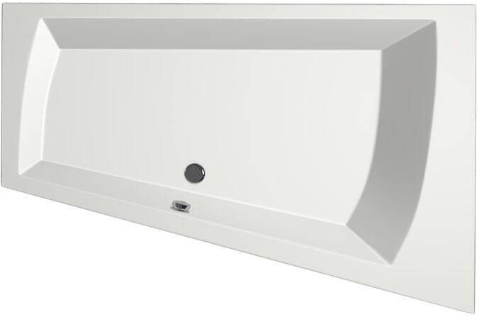 Xenz Ligbad Inbouw Palau Rechts 1-2 Persoons Duobad 130x180x45cm Acryl Wit Hoogglans met Poten - Foto 2