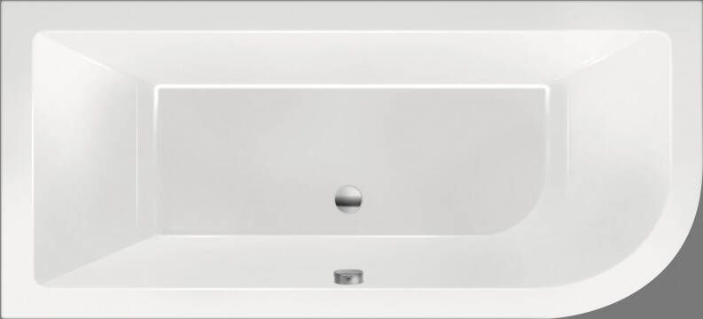 Xenz Principe badkuip links 180x80x50cm antraciet