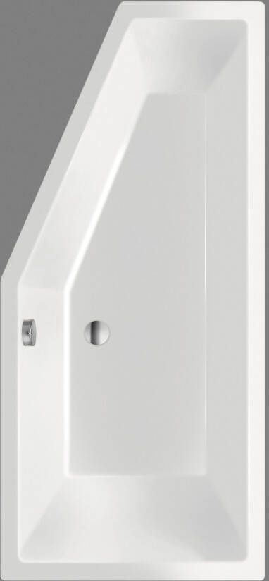 Xenz Society Compact badkuip rechts 170x75x44cm wit