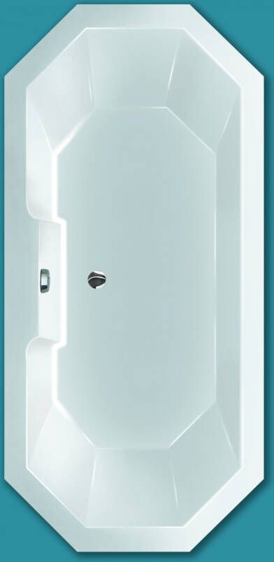 Xenz Ligbad Inbouw Sumba 1-2 Persoons Duobad 80x175x45cm Acryl Klei Mat met Poten