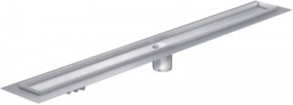 Aco Showerdrain c douchegoot 58 5x7cm 1 8cm hoog met vloerflens zonder rooster zonder stankslot rvs 408728