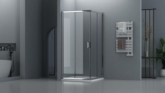 Adema Dawn Douchecabine 90x90x185cm vierkant chroom SW1381737