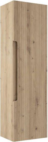 Adema Prime Balance Hoge Kast 120x34.5x26.9cm 1 deur rustiek eiken MDF RC 074822