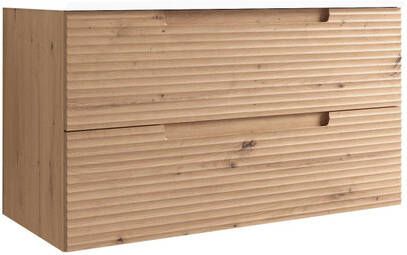 Adema Prime Balance Wastafelonderkast 100x55x44.9cm 2 lades Geintegreerde greep MDF Rustiek Eiken 074820 RC