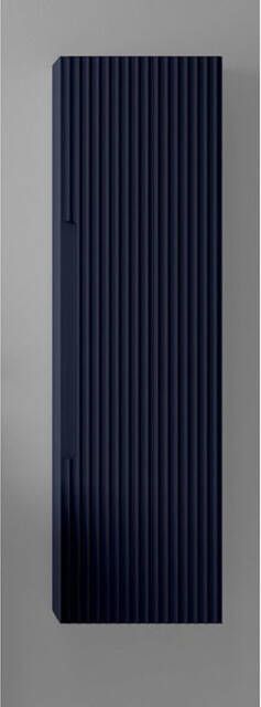 Adema Prime Blend Hoge Kast 120x34.5x34.5cm 1 deur mat marine blauw MDF OUTLETSTORE ARES_HIGH_CABINET_Navy Blue