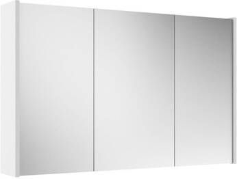 Adema Prime Spiegelkast 100x63x16cm inclusief zijpanelen mat wit SW1212817 SW812070