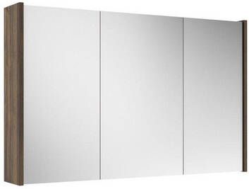 Adema Prime Spiegelkast 100x63x16cm inclusief zijpanelen noten (hout) SW1212817 SW812073