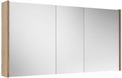 Adema Prime Spiegelkast 120x63x16cm inclusief zijpanelen kaneel SW1212818 SW812072