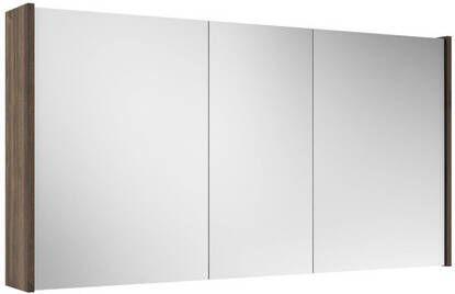 Adema Prime Spiegelkast 120x63x16cm inclusief zijpanelen noten (hout) SW1212818 SW812073