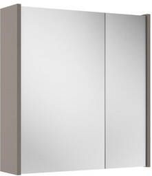 Adema Prime Spiegelkast 60x63x16cm inclusief zijpanelen taupe SW1212815 SW910736