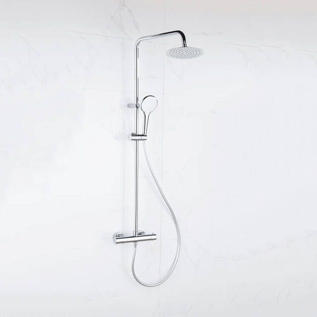 Adema Sparkle 2.0 regendoucheset thermostaat hoofddouche 20cm handdouche 3 standen chroom SW773195