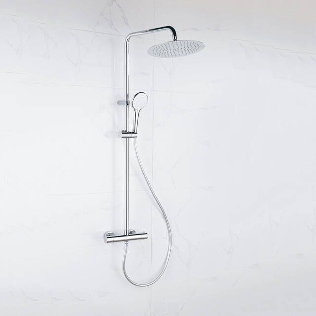 Adema Sparkle 2.0 regendoucheset thermostaat hoofddouche 30cm handdouche 3 standen chroom SW773197