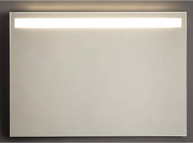 Adema Squared 2.0 badkamerspiegel 100x70cm met bovenverlichting LED met sensor schakelaar SW10-100