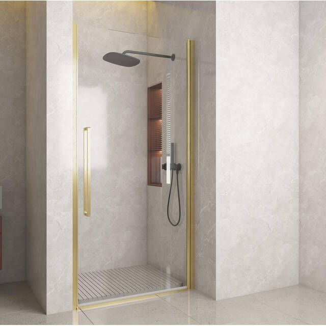 Aqua Vista Pisa Giro de Luxe front draaideur 90x200 cm Brushed YT R-QP-GX90-BYT