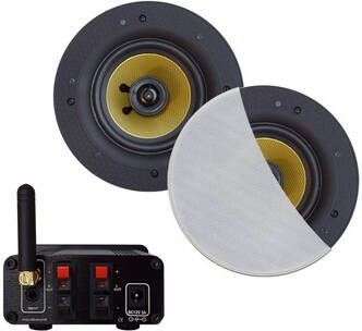 Aquasound Bluetooth Audio bluetooth audiosysteem (30 watt bt4.0 auto-aux) met rumba speakerset (wit) 230v 12v BMN30EASY-RW